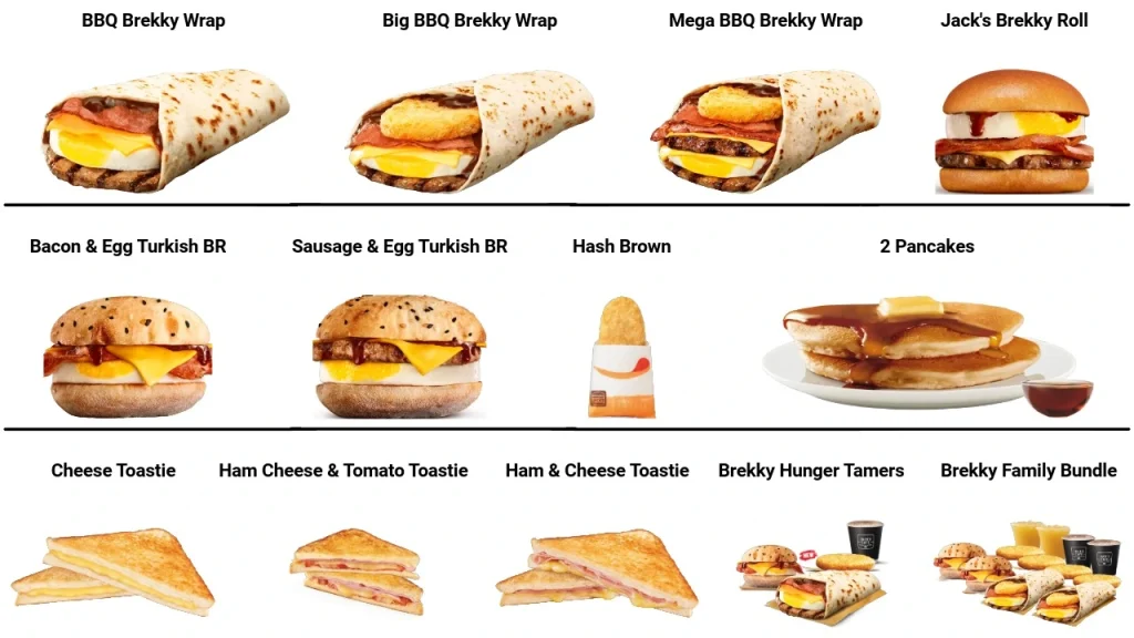 Hungry Jack's Breakfast Menu