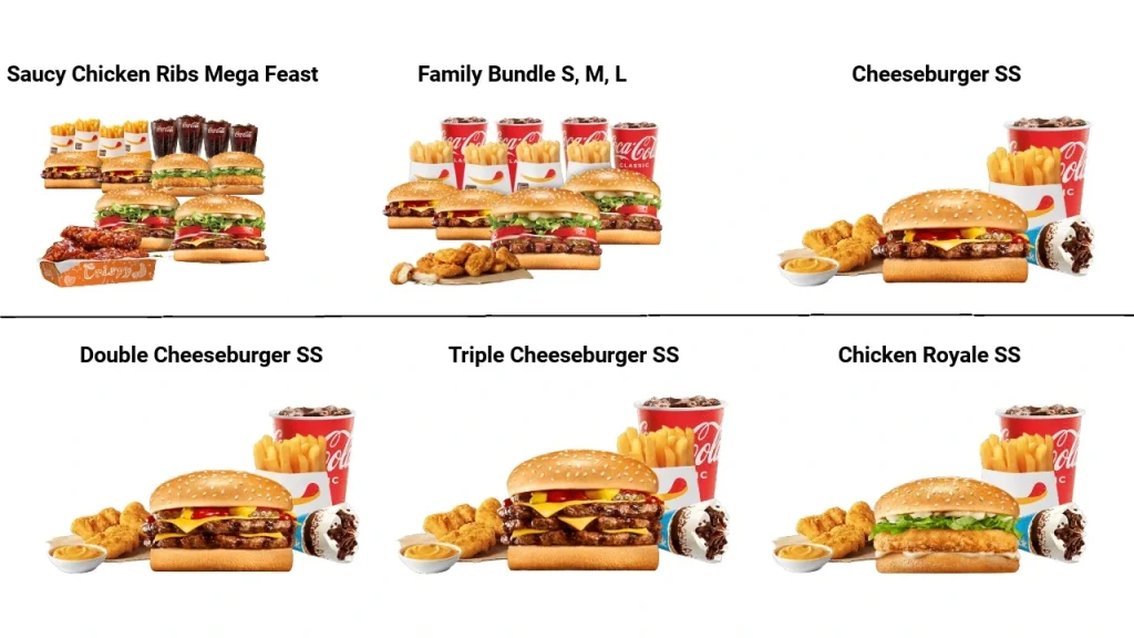 Hungry Jack's Bundle Meals Menus